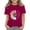 Wine, variant on XIMIN Girls T Shirts Sunflower Graphic Tees Short Sleeve Crew Neck Cotton Loose Fit Funny Casual Summer Tops