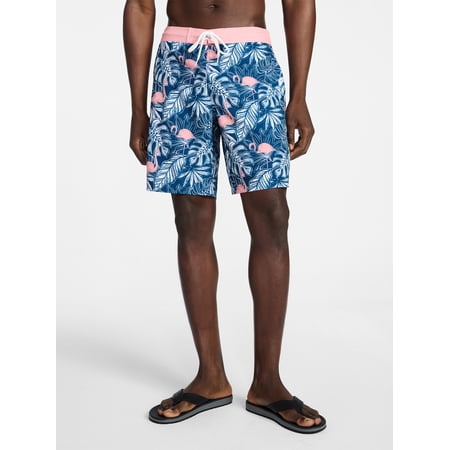 George Men's and Big Men's E-Board Swim Trunks with UPF 50+, 9" Inseam, Sizes S-3XL