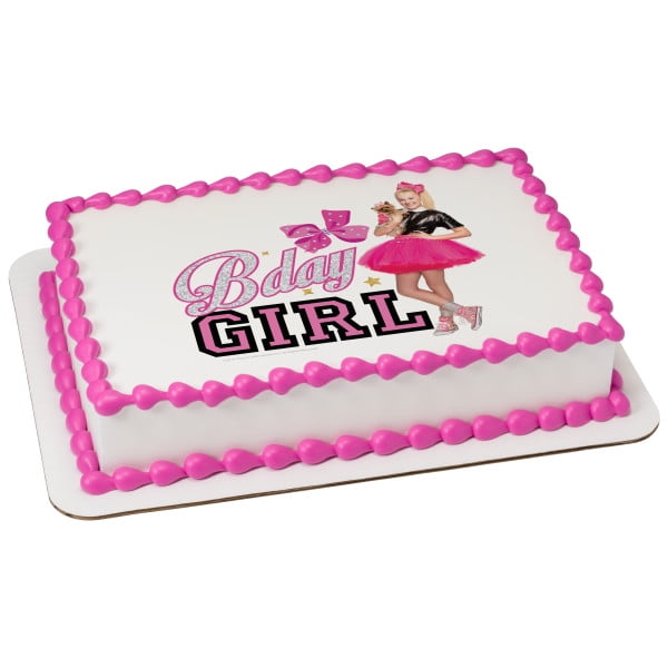 Jojo Jo Jo Siwa Bday Girl Edible Cake Topper Image Party 1 4 Sheet
