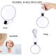 thumbnail image 4 of 15x Magnifying Mirror Folding Handheld Mirror Double Sided Pedestal Mirror Travel Makeup Mirror, 4 of 4