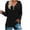 Black, variant on Turilly Half Zipper Tops for Women Comfort Women's Loose Fitting Long Sleeved Hoodie Sports Top