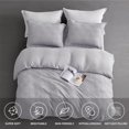 thumbnail image 2 of Maple&Stone Queen Duvet Cover Set Pieces Textu Tufted Boho Bedding Sets Zipper Closure Design with Ties Duvet Cover + Pillow Shams Comforter NOT Included ( Queen Siz, 2 of 7