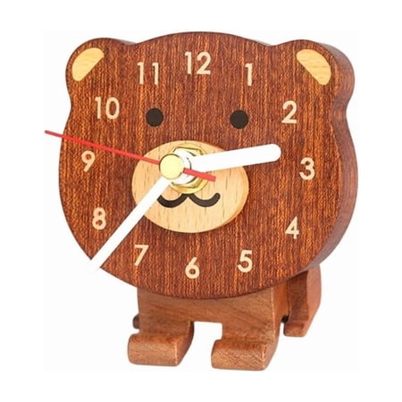 ANXPTIME Quiet Mini Wood Mantle Clock Vintage Design Alarm Clock For Adding Warmth