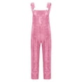 thumbnail image 3 of iEFiEL Kids Girls Sequins Sleeveless Jumpsuit Romper Outfit Casual Glittery Metallic Overalls Pink 16, 3 of 7