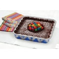 thumbnail image 5 of Handi-Foil 8" Square Aluminum Blue Geometric Cake Pan with Lids, 3 Count, 5 of 7
