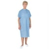 Essential Medical Supply Universal Fit Reusable Patient Gown with Tie Back, Fashion Print on Blue