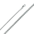 thumbnail image 2 of Wellingsale 14k White Gold Polished 1.5mm HOLLOW Square Franco Chain Necklace - 18", 2 of 6