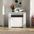 thumbnail image 2 of Hutch with Craft Storage, Brown finish, 2 of 5