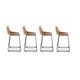 thumbnail image 3 of Plata Décor Landon Tabouret 30" en Tan - Ensemble 4, 3 of 4