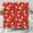 Red, variant on Christmas Shower Curtain Gingerbread Man Snowflake Holiday Bathroom Decor, Red Christmas Bathtub Curtain with Candy Cane Glove, Fun Cute Winter Bathroom Accessories 70X70IN