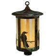 thumbnail image 2 of Meyda 139412 12 in. Fulton Crow Post Mount, Bai Vintage Copper, 2 of 4