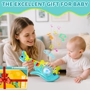 Marstone Toddler Toys for 1 2 Year Old Boy Gift: Baby Musical Toys 12-18 Months, Educational Learning Piano Guitar for Baby 1-3 with Animals and Sounds, 1st First Birthday Gifts for Kids, Girls