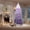 White Purple 7.5FT, variant on 7.5Ft Prelit Christmas Tree, Rose Gold Tinsel Christmas Tree with 450 Warm White Led Lights & Sturdy Stand, Sparkle Xmas Decorations for Homes Offices, Parties, White