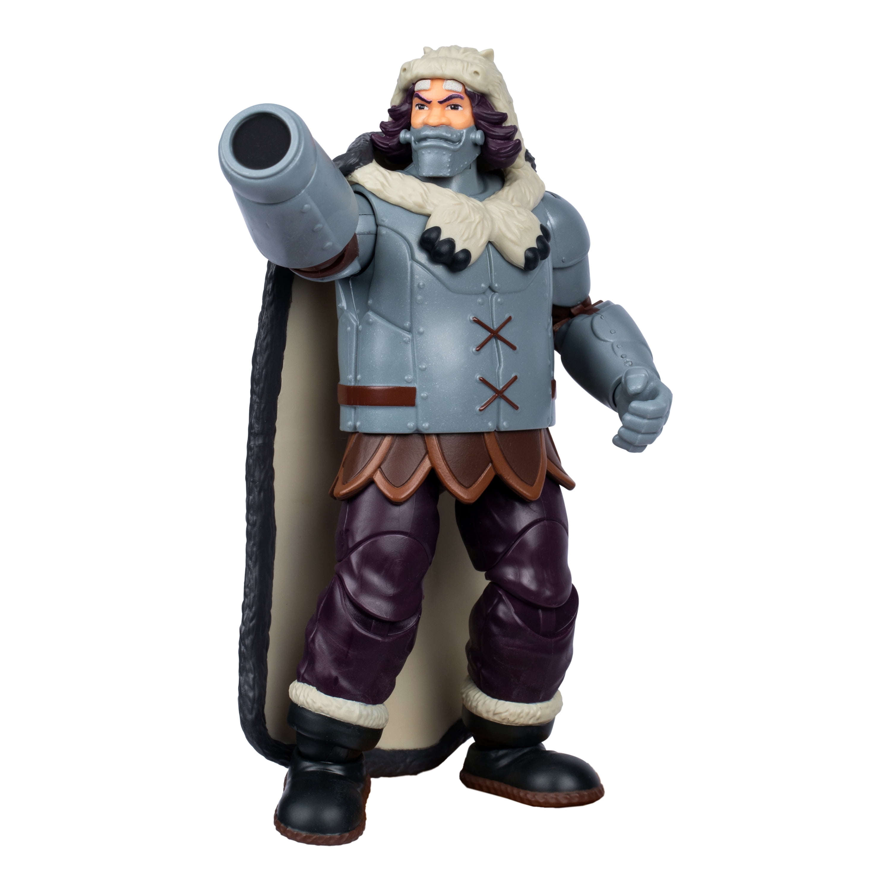 One Piece Wapol, 6.5″ Action Figure with 4 Accessories. Includes Swappable Cannon Head, Detachable Arm Cannon, Cape, and Berry Coin Display Base, Ages 4+