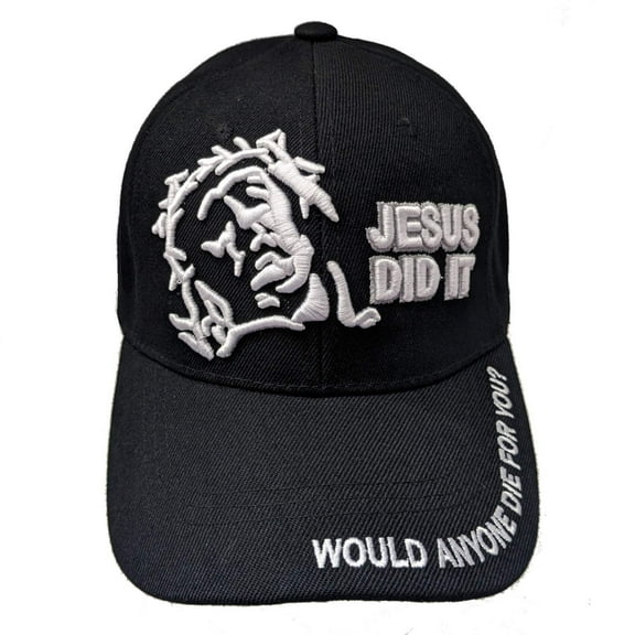 JESUS DID IT Christian Baseball Hat Cap (Black)