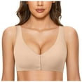 thumbnail image 3 of UJNDER Comfortable Adjustable No Underwire Seamless Plus Size Bras for Women Everyday Wear Bras Beige XXXL, 3 of 3
