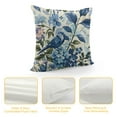 thumbnail image 4 of Creowell Chinoiserie Pillow Covers Birds Floral Throw Pillow Cover Vintage White and Blue Farmhouse Decorative Pillowcases for Living Room Couch Bed Sofa Outdoor 12x12in, 4 of 5