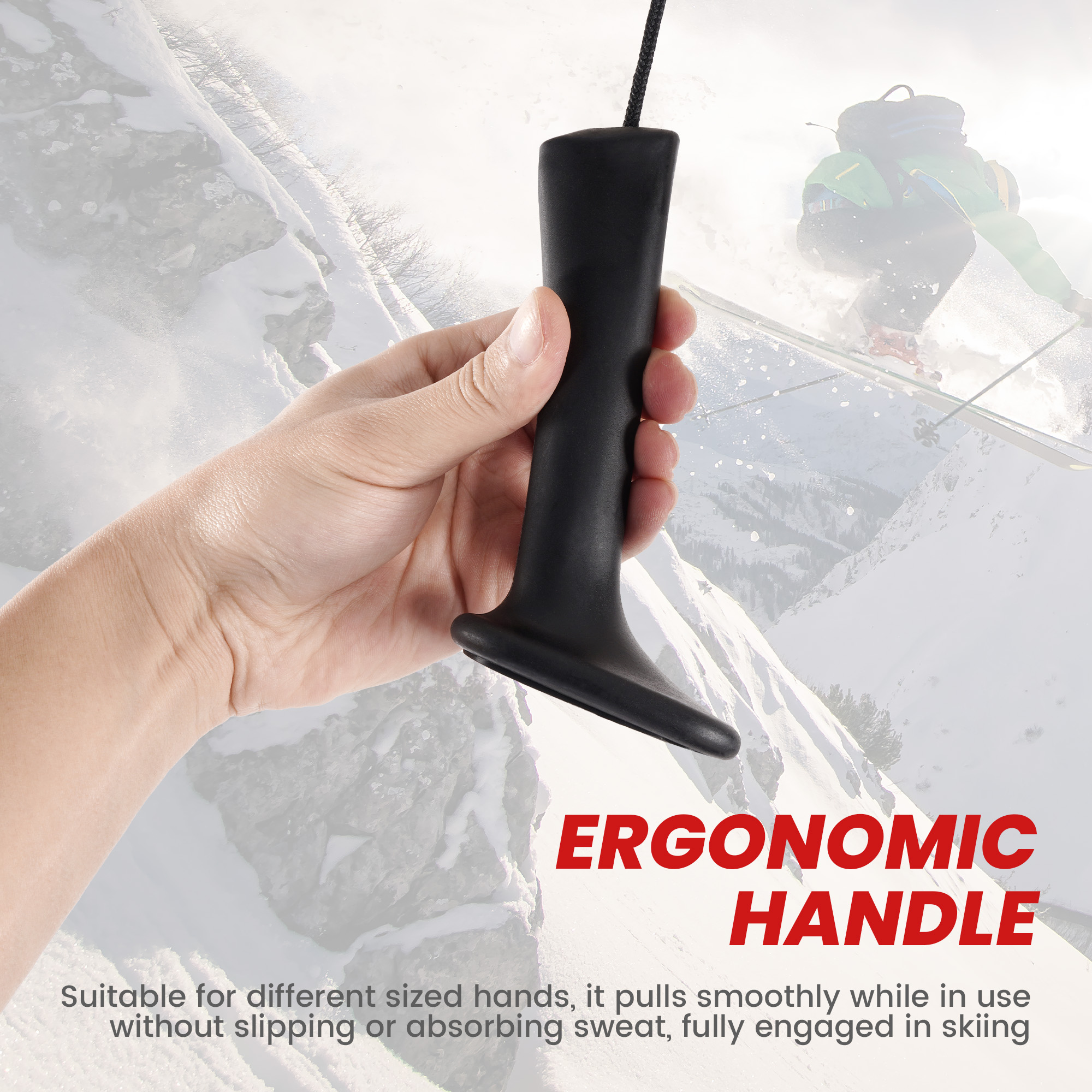 FlexWave Multifunctional home ski training machine - 10 wind speed adjustment, LCD display, durable steel, suitable for full body strength training and skill improvement
