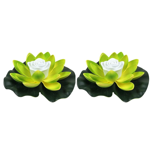 Floating Solar Pond Lights, 18cm Waterproof Underwater Flower Lamps with Color Changing, Battery Operated for Garden, Pool, and Party Decor