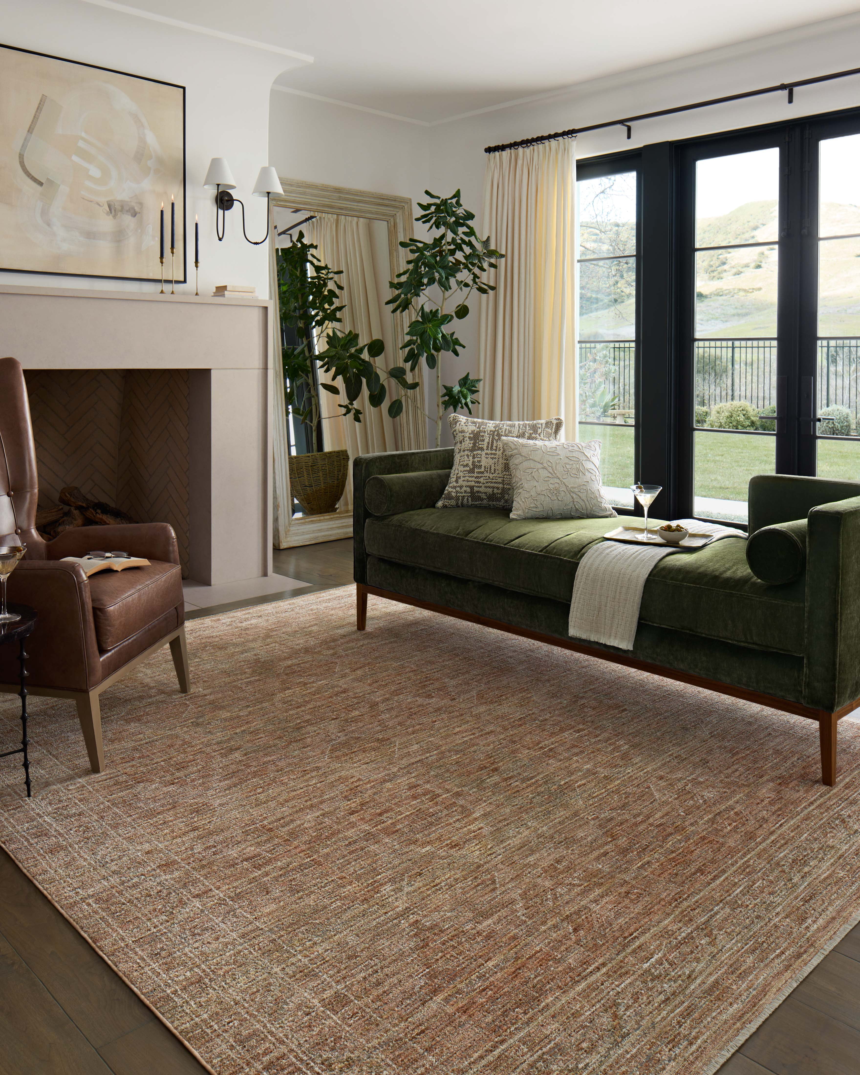 Loloi Tabitha Clay / Natural 7'-10" x 10' Area Rug