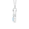 thumbnail image 2 of Angara Natural Aquamarine Infinity Pendant Necklace for Women in 14K White Gold - March Birthstone Jewelry | Aquamarine Heart Pendant Necklace, 2 of 9
