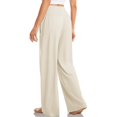 thumbnail image 3 of Baqcunre Women's Slacks Comfortable Cross High Waist Flowy Pants With Pockets,Size S-3XL,Yoga Pants Women,Wide Leg Pants Woman,Women's Pants,Womens Clothes,Color Beige, 3 of 7