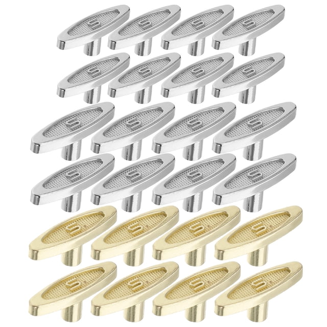 OULII 8 x 10mm Silver Music Box Winder Keys Parts with Universal Replacement Assorted Color for Seniors