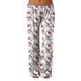 thumbnail image 2 of Hello Kitty Pj Pants Women Flannel Pajamas Women Anime Hello Cat Flannel Sleep Pants Cartoon Pajamas Pants for Women Print Flannel Pajamas Pants Cute Fuzzy Pajamas Pants, 2 of 5