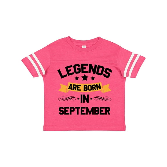 Inktastic Legends Are Born in September Boys or Girls Toddler T-Shirt
