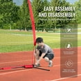 thumbnail image 6 of VEVOR Barricade Backstop Net, 12x9 ft Ball Sports Barrier Netting, Portable Practice Equipment with Carry Bag, Protection Screen for Baseball Softball Lacrosse Soccer Hockey Training, for Backyard, 6 of 9