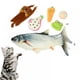 thumbnail image 2 of Traje de 6 piezas para gato, recargable por USB, eléctrico, con cola de meneo (cada pez incluye tres bolsas de hierba gatera)., 2 of 4