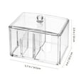 thumbnail image 2 of BESTOYARD Clear Cotton Pads Organizer with Lid and Crystal Handle for Swab Storage Cosmetic Supplies Holder, 2 of 6