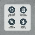 thumbnail image 4 of Ensemble de tapis surdimensionnés en polyester gris HomeTrends, 4 of 8