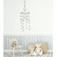 thumbnail image 3 of Wool Stars Nursery Mobile for Baby's Room Decoration, Unisex White Grey Taupe, 3 of 5