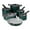 Mediterranean, variant on Tramontina 6 Piece Ceramic Nonstick Nesting Cookware Set — Stackable, Space Saving Set - Dark Gray