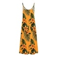 thumbnail image 4 of Sakmal Hawaiian Spring Dresses for Women Tropical Sundress Long Dress Floral Sleeveless Dresses, 4 of 5
