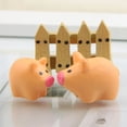 thumbnail image 2 of AAOMASSR Animal Figurines Little Duck Pig Hedgehog House Set Desk Ornaments Cute Model Fairy Garden Moss Miniatures Home Decor Accessories, 2 of 5