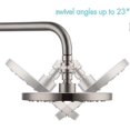 thumbnail image 3 of Shower Head Swivel Ball Joint Adapter Ball Joint Adjustable Shower Arm Connector Universal Showering Head (4 Split Mouth, Chocolate)1pcs), 3 of 5
