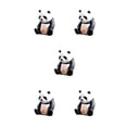 thumbnail image 2 of Justharion Panda Toy Cake Ornaments High-level Difference Display Random Style DIY Landscaping Accessories Decorative Embellishment Type 1 5Set, 2 of 6