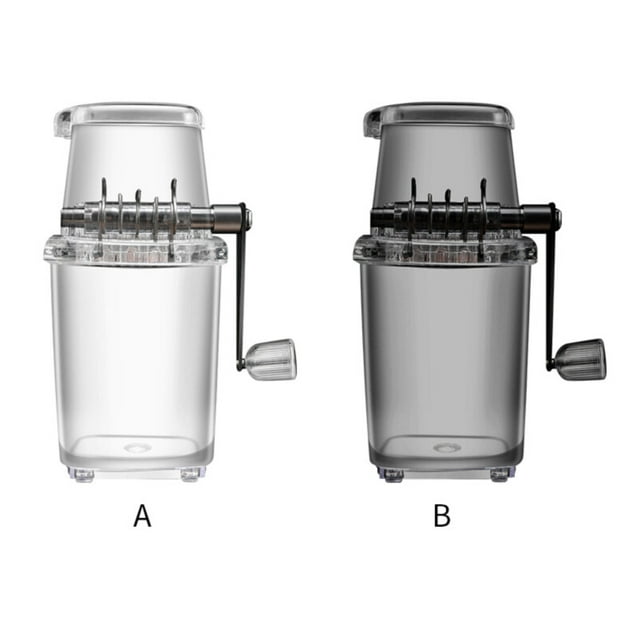 serony Manual Ice Block Breaking Crusher Kitchen Blender Snow Cone Machine Dining Kitchen Blender Party Camping Picnic Cold Beverage Shaver Clear