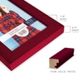 thumbnail image 3 of Grooved 5 in. x 7 in. Red Picture Frame (Set of 2), 3 of 8