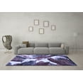 thumbnail image 3 of Ahgly Company Indoor Round Abstract Blue Modern Area Rugs, 3' Round, 3 of 4