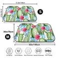 thumbnail image 3 of Kdxio Flowers and Cactus Print Windshield Sun Shade,UV Rays and Sun Heat Protection,Sunshade for Car Windshield,Car Shade Front Windshield - Medium, 3 of 6