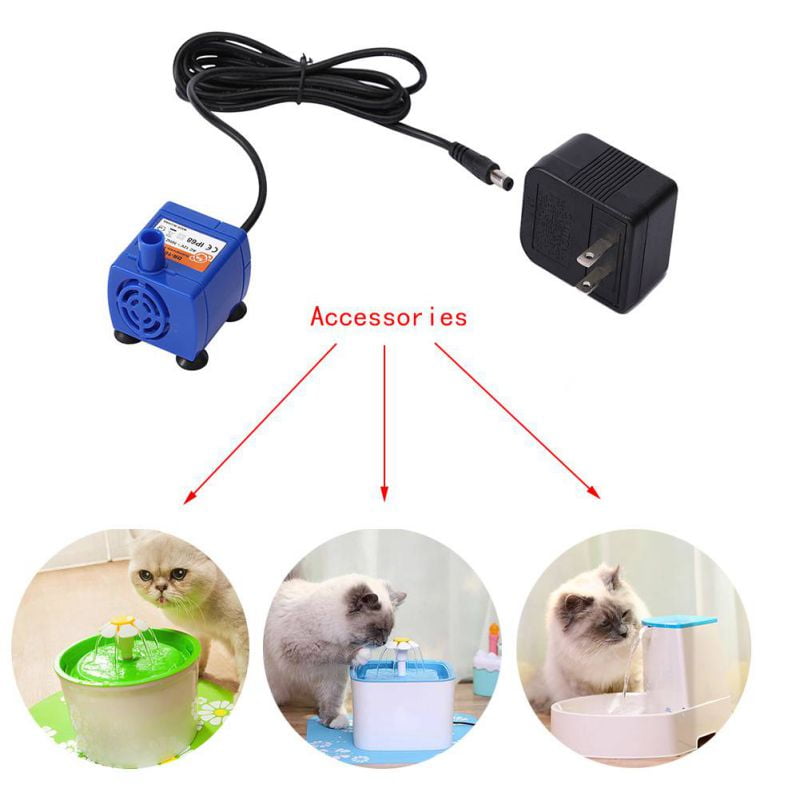 Pet Fountain Pump, UltraQuiet Healthy and Hygienic Drinking Cat