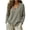 Gray, variant on Shirts for Women Trendy Fashion Long Sleeve V-Neck Casual Pullover Tops for Fall and Winter Women's Clothes