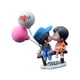 thumbnail image 5 of Adornos para salpicadero de coche, miniaturas, pareja encantadora, bonitos adornos para coche. Azul rosado, 5 of 9