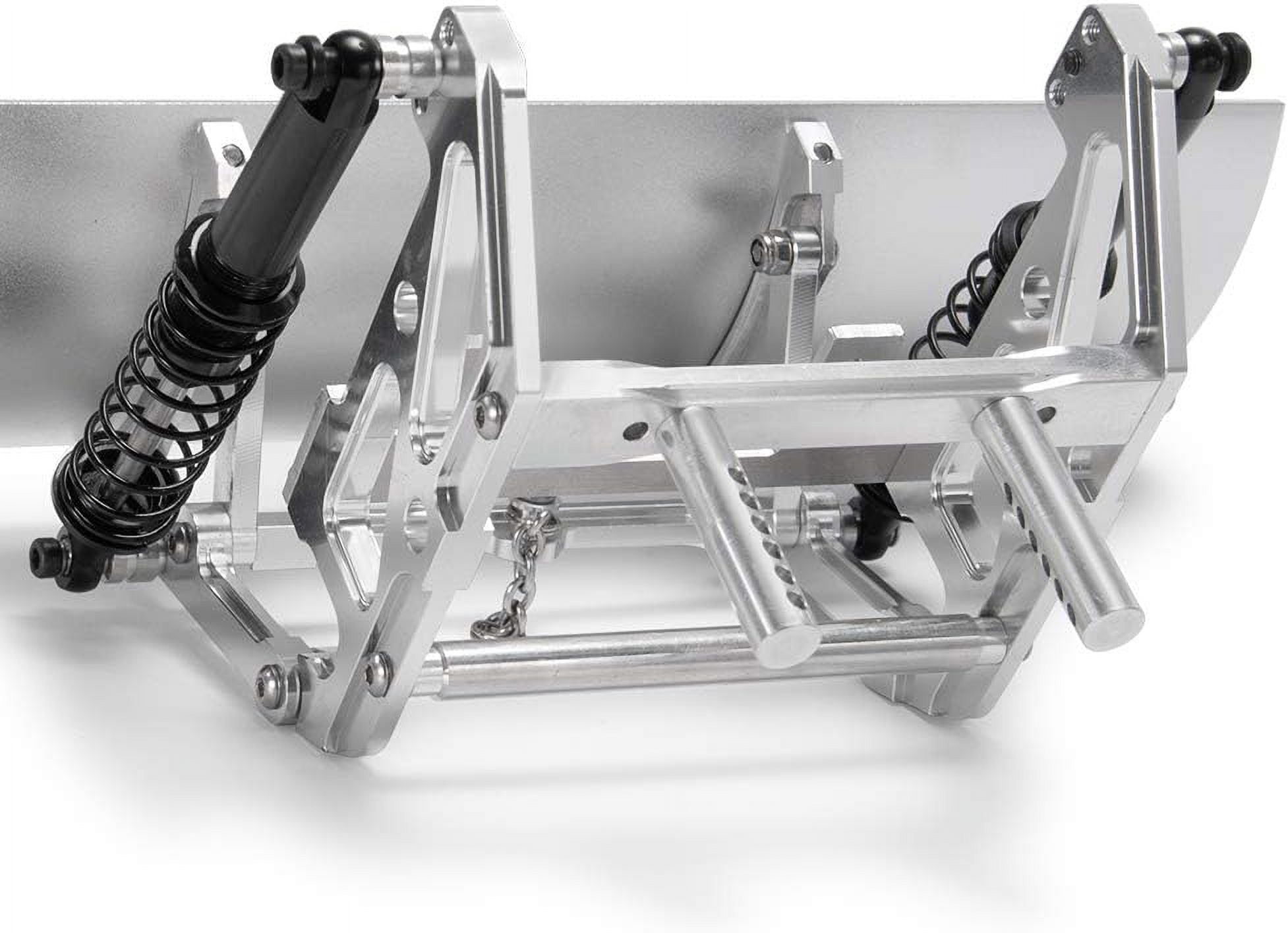 High Quality Metal Alloy Silver 1/10 RC Crawler Truck Car RC Model Car Snowplow Enhance Authenticity