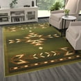 thumbnail image 3 of Masada Rugs Southwest , Area Rug (6 Feet X 9 Feet), Green, 3 of 7