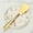 gold A, variant on Gold Slotted Spatula, Stainless Steel Flat Long Handle Slotted Turner for Frying & Grilling, Dishwasher Safe, 9.8 Inch