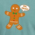 thumbnail image 3 of CafePress - Oh Snap Gingerbread Man - Mens Comfort Colors Shirt, 3 of 5